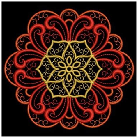 Scalloped Quilt Design Machine Embroidery Design | Embroidery Library at GrandSlamDesigns.com