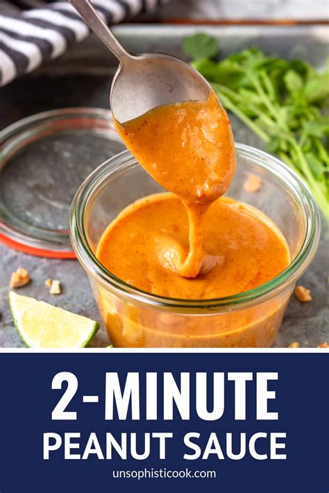 how to make an easy peanut sauce 1