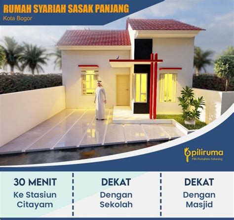 BGR07 Rumah Syariah Tanpa Riba 1 Lantai Di Bogor Sasak Panjang