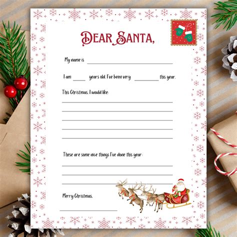 Editable Letter From Santa Printable Offical Nice List Certificate