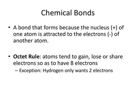 Chemical Bonds