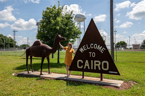 Camel and Pyramid in Cairo, Nebraska