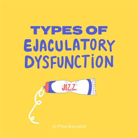 Types Of Ejaculatory Dysfunction Mini Guide — The Sex Ed