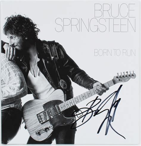 Bruce Springsteen Signed Born To Run Album Cover With Vinyl Beckett