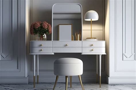 A Classic Dressing Table With A Sleek Modern Design And Clean Lines