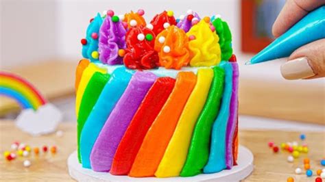 How To Make 1000delicious Miniature Rainbow Chocolate Cake Decorating