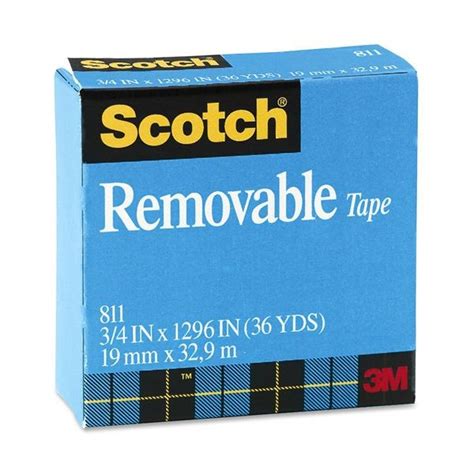 Removable Tape 1 Core 0 75 X 36 Yds Transparent TigerChef