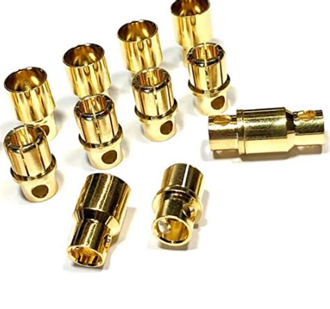 Goldkontakt Stecker Buchse 8mm 1 Set