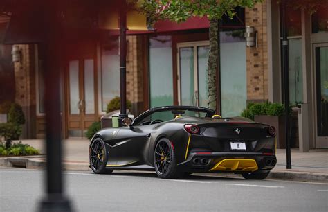 Ferrari Portofino Black Forgeline Gt1 5 Lug Wheel Front