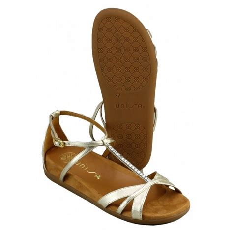 Unisa Casano Goud Dames Sandalen Theo Jansen Schoenen