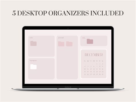 60 Pink Desktop Organizer Wallpapers With Calendar Dec 2022 Etsy