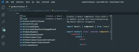 How To Use React Snippets In Visual Studio Code