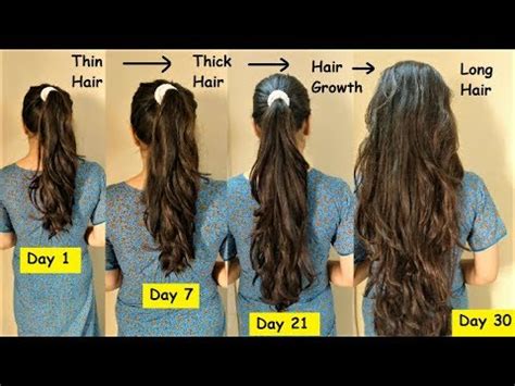 30 Days Easy HAIR GROWTH HACKS To Get Long Hair Turn Thin Hair TO