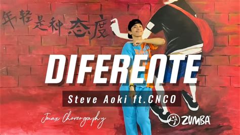 DIFERENTE Steve Aoki Ft CNCO Zumba Choreography Jmax YouTube