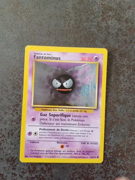 Carte Pokemon Fantominus Set De Base Eur Picclick Fr