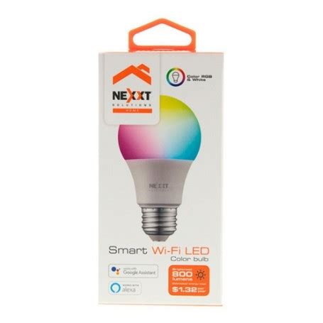 Lampara Foco Led Smart Nexxt Nhb C120 A19 9w Wifi RGB Smart Home