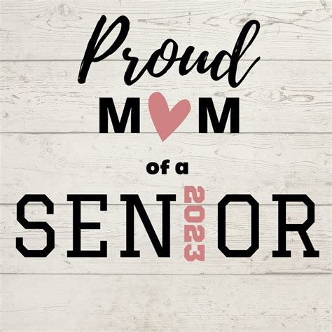 Senior 2023 Svg Proud Mom Digital Download Senior 2023 Svg Etsy