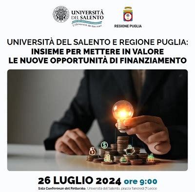 Lecce Università del Salento e regione puglia insieme per mettere in