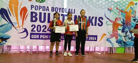 Juara Lomba Popda Cabang Bulu Tangkis Tunggal Putri Jenjang Smp Mts