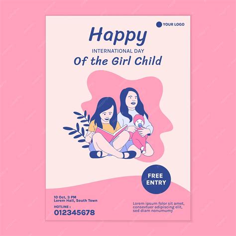 Premium Vector Illustrations Of Two Beautiful Girl For International