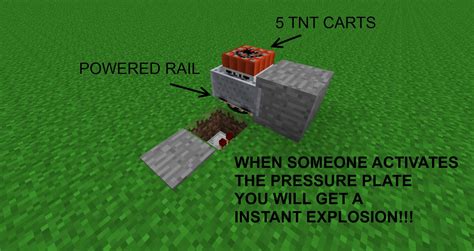 Minecart TNT Trap: Instant Explosion! : MinecraftInventions