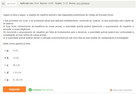 Inquérito policial Direito Processual Penal I