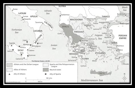 Map Of The Athenian Empire