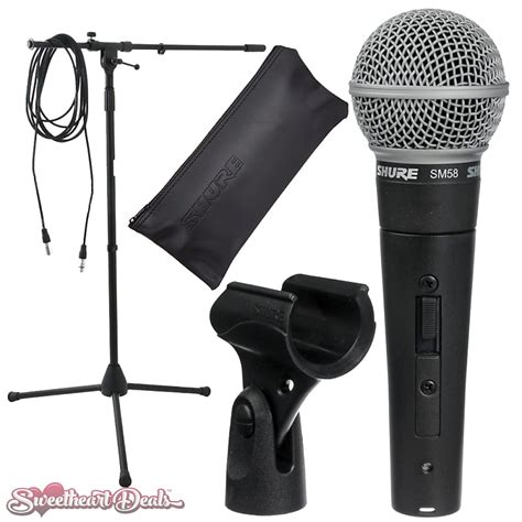 Shure Sm58s Microphone With Switch Vocal Dynamic Live And Reverb