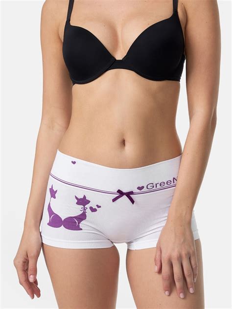 Er Pack Damen Boxershorts Panty Microfaser Unterw Sche Hotpants Slip