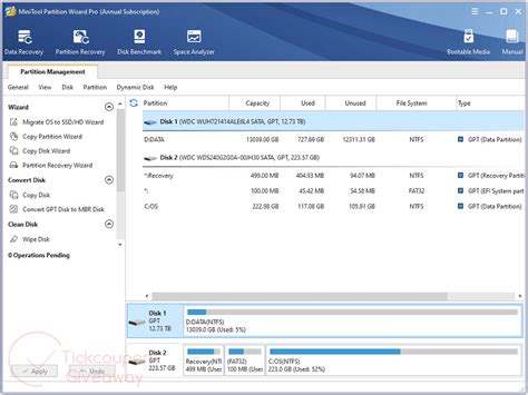 Minitool Partition Wizard Pro 1 Year Free License Key Giveaway