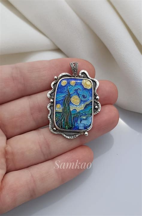 Van Gogh Starry Night Pendant R Jewelers