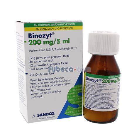 Binozyt Azitromicina Suspensi N Mg Ml Ml En Frasco Fybeca