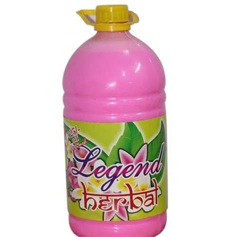 Pink Liquid Legend Herbal Phenyl Packaging Size Litre Cleans The