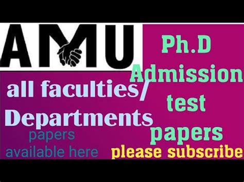 Amu Ph D Admission Test Paper L Amu Phd Entrance Test Paper L Computer