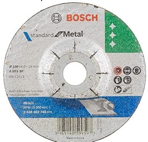 Grey Round Bosch Grinding Wheel For Cutting Disc Standard Metal At