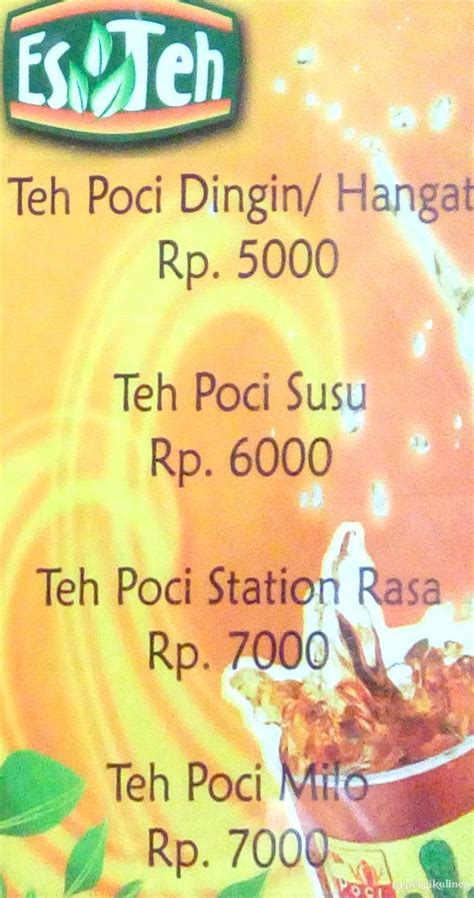 Selalu Diperbarui Menu Teh Cap Poci Gajah Mada