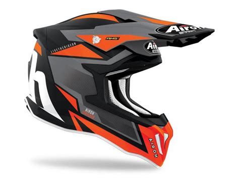 Casco Moto Airoh Strycker Axe Orange Matt Cod Ai A Oroxac