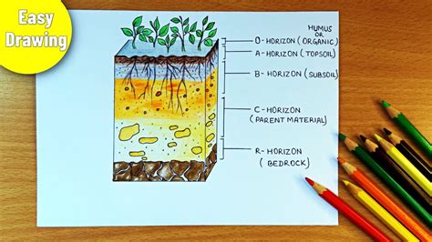 Soil Profile Drawing Layers Of Soil Diagram How To Draw Soil