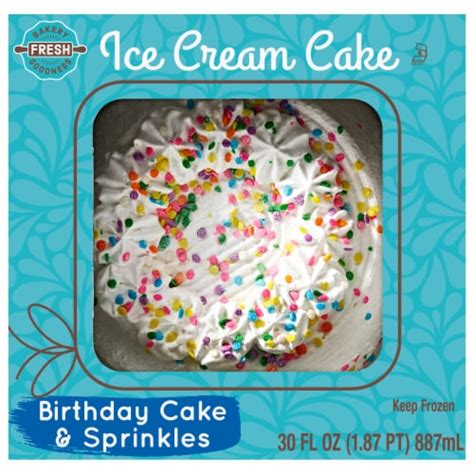 Bakery Fresh Goodness Birthday Cake And Sprinkles Ice Cream Cake Oz