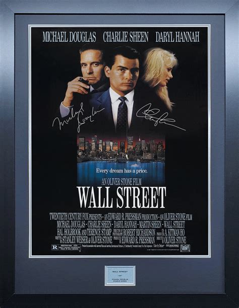 Wall Street Signed Movie Poster – The Frame Lab