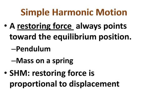 Simple Harmonic Motion Ppt Download