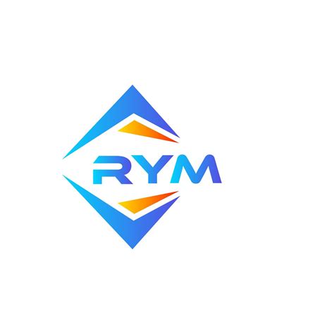 rym abstract technology logo design  white background rym creative