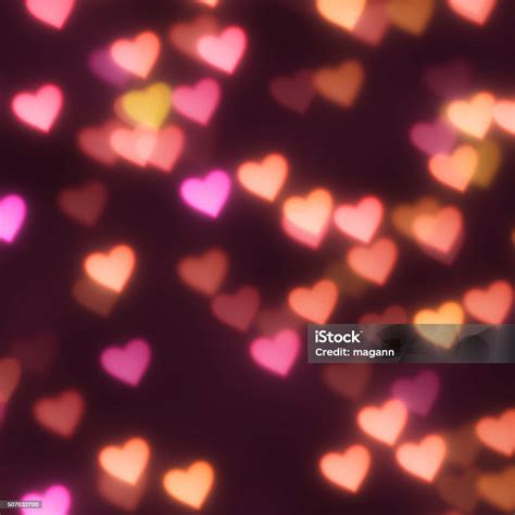 Hearts Bokeh Background Stock Photo Download Image Now Abstract