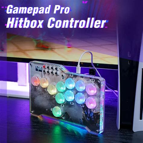 gamepad pro hitbox arcade stick  ps fighting games hot swap cherry