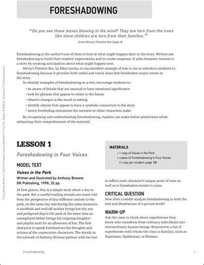 Foreshadowing Worksheets 15 Worksheets Library