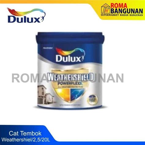 Jual Cat Tembok Exterior Dulux Weathershield Powerflex Brilliant White