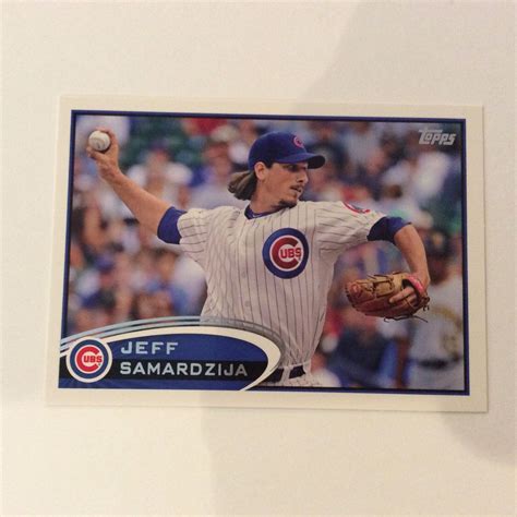 2012 Topps 542 Jeff Samardzija Chicago Cubs EBay