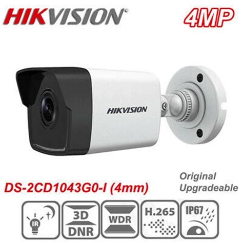 CCTV Stock 4MP Ds 2CD1043G0 I Hikvision Bullet Network IP Poe Security