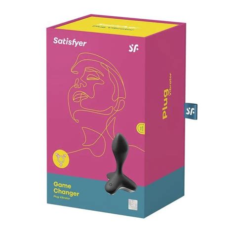 SATISFYER GAME CHANGER BLACK Vibrador Plug Anal Luxo Potente E