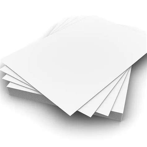 White Mm Thick Soft And Smooth Rectangular Plain A Poly Coated